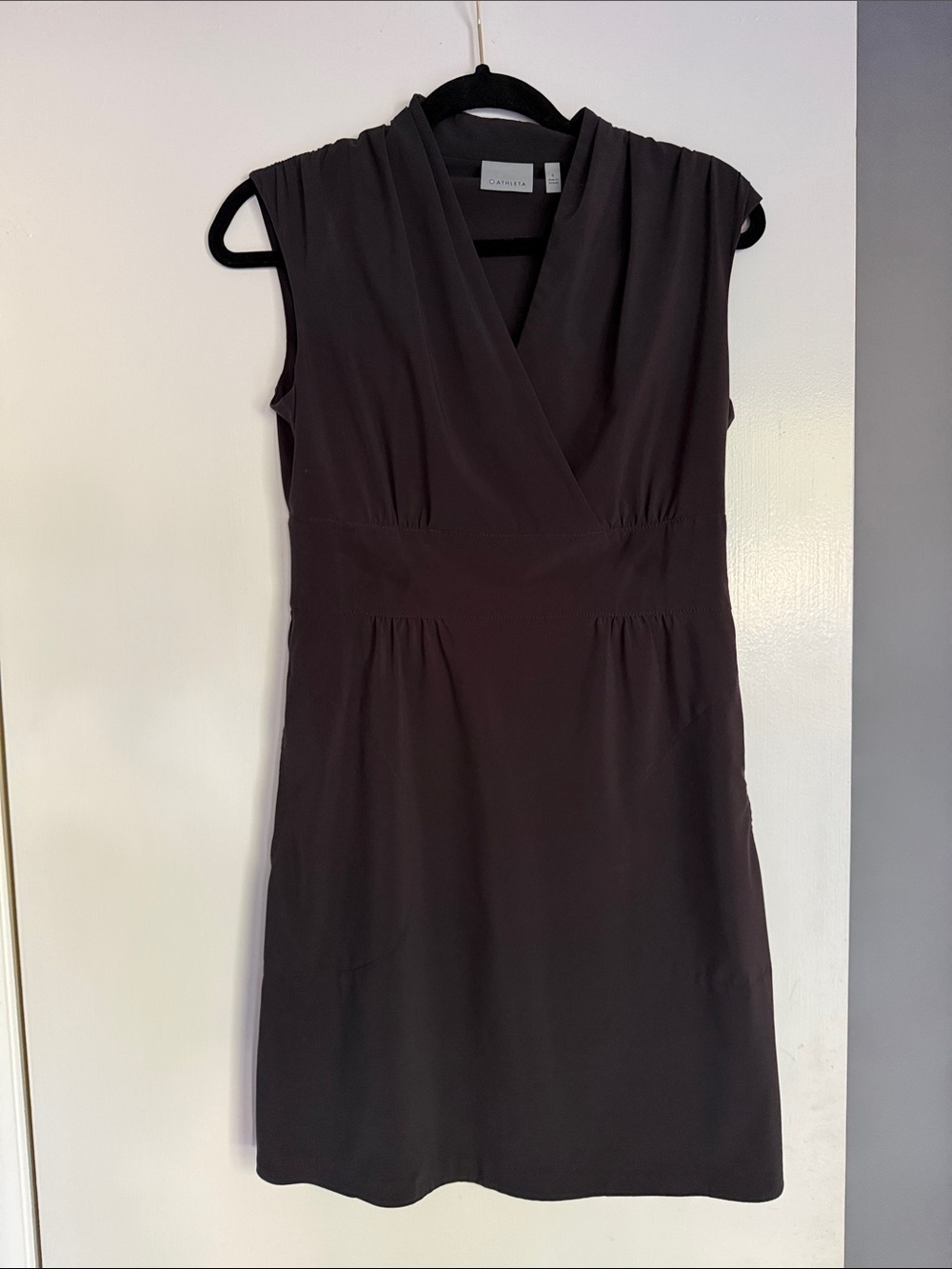 Athleta Dahlia Sleeveless Faux-Wrap Dress